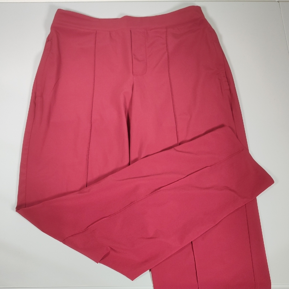 Athleta Brooklyn Heights High Rise Pants in Red Coffeeberry 4 - Picture 4 of 12